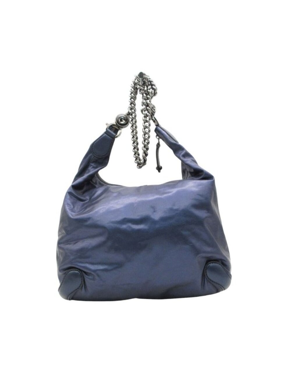 Gucci Shoulder Bag Oneshoulder Interlocking Chain Navy